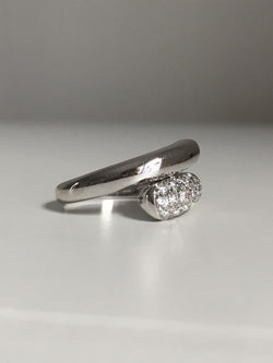 Bague BVLGARI modèle Astrea en or blanc 18K et diamants