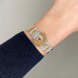 Bracelet Année 50 - Or, Platine & diamants