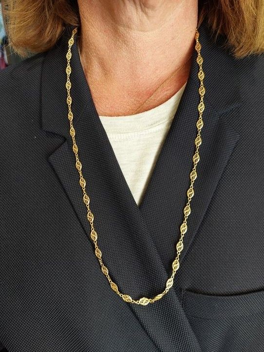 Collier filigrane en or jaune