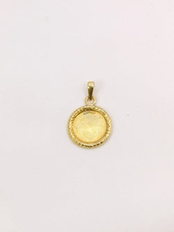 Médaille amour Augis couronne de Laurier Plus qu'hier moins que demain or jaune - Castafiore