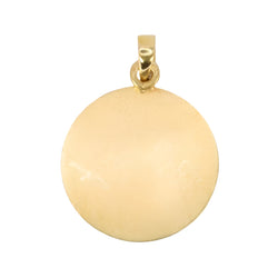 Médaille amour AUGIS ronde Plus qu'hier moins que demain or jaune rubis diamants - Castafiore