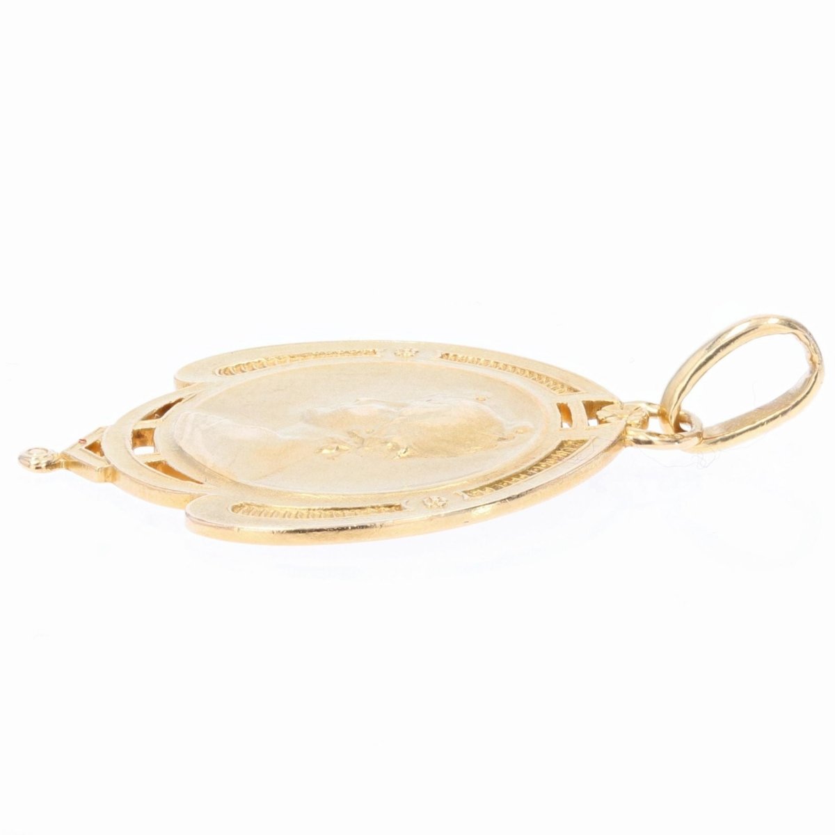 Médaille ancienne portrait de femme - Castafiore