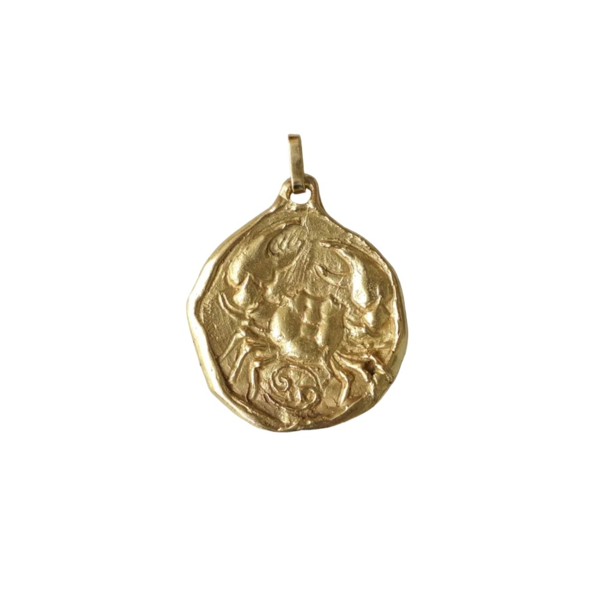 Médaille Astrologique Cancer en or jaune - Castafiore