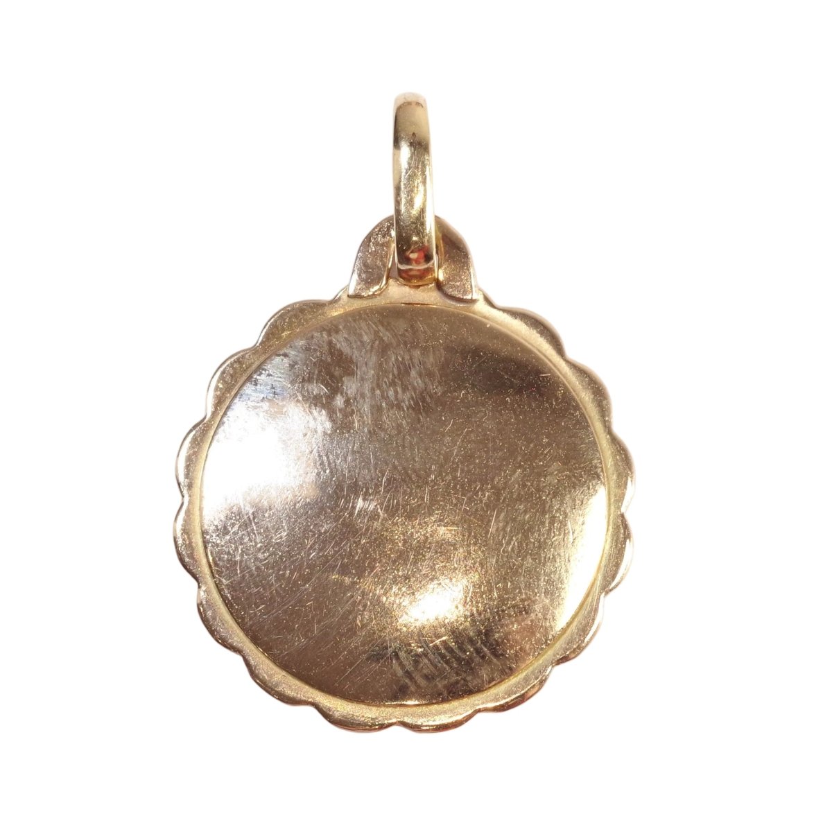 Médaille AUGIS en or jaune, or blanc et rubis - Castafiore