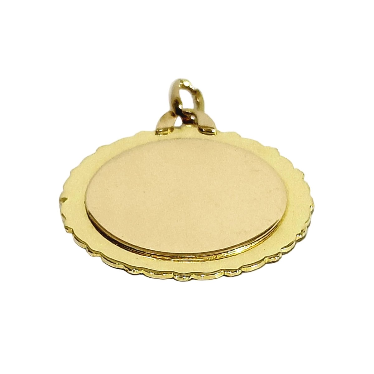 Médaille AUGIS en or jaune, or rose, rubis et diamant - Castafiore