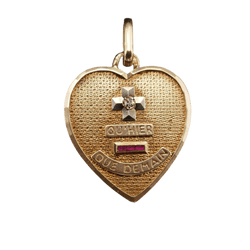 Médaille AUGIS en or jaune, rubis et diamants - Castafiore