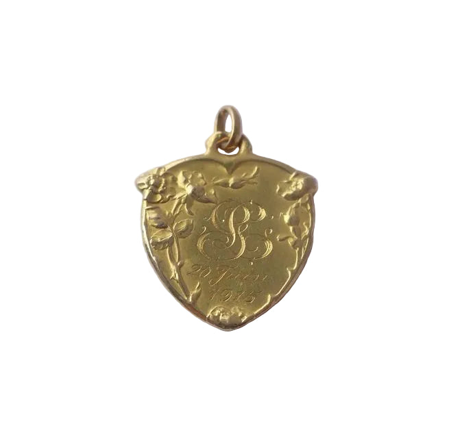 Médaille BECKER Art Nouveau en or jaune - Castafiore