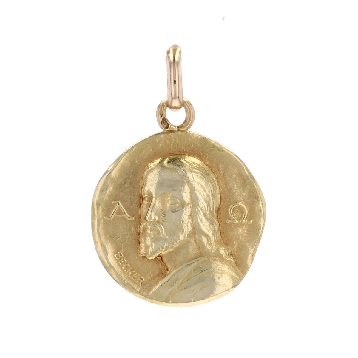 Médaille BECKER Christ catacombes en or jaune - Castafiore