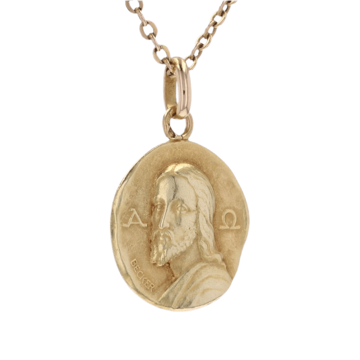 Médaille BECKER en or jaune - Castafiore