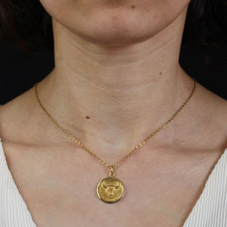 Médaille BECKER Taureau en or jaune - Castafiore