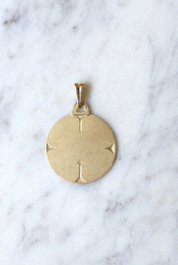 Médaille Chrétienne Art Déco or jaune - Castafiore