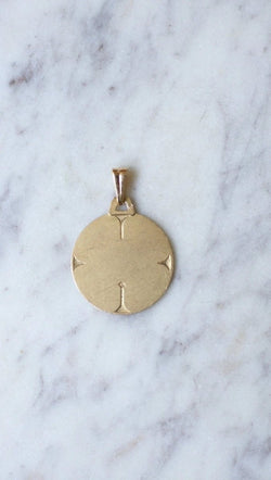 Médaille Chrétienne Art Déco or jaune - Castafiore