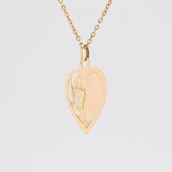 Médaille cur ajouré or rose - Castafiore