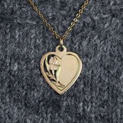 Médaille cur ajouré or rose - Castafiore