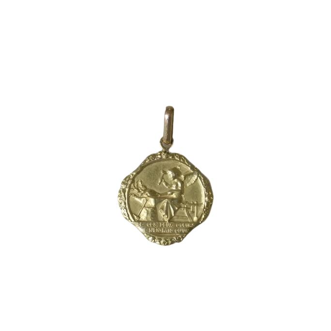 Médaille d'Amour Ange Augis Or Jaune - Castafiore