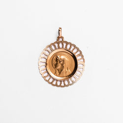 Médaille de la Sainte Vierge Marie en or jaune - Castafiore