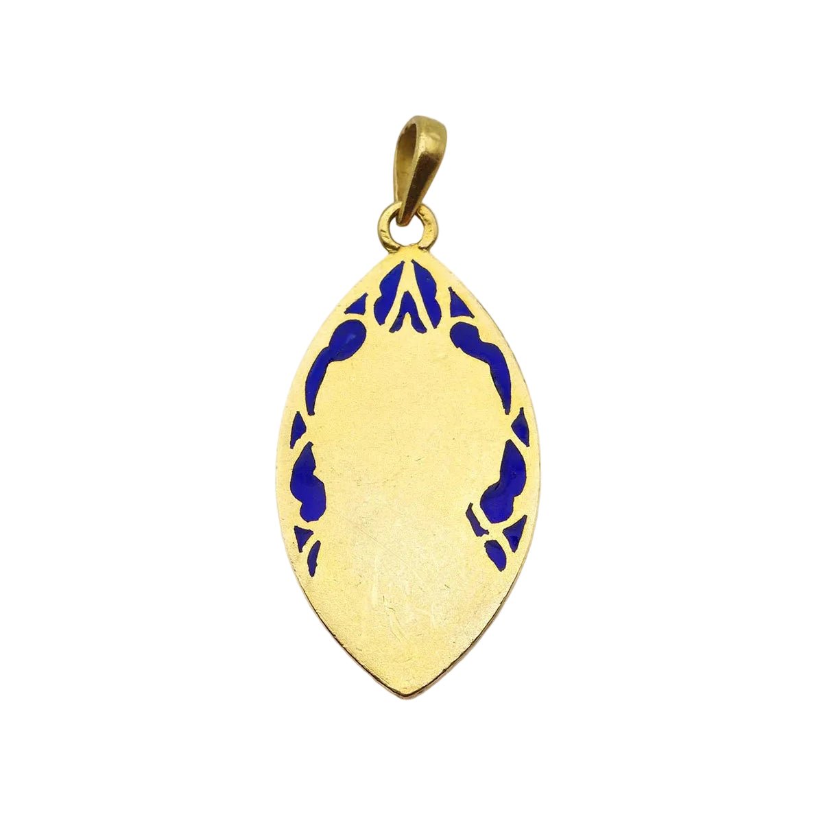 Médaille DROPSY en or jaune et émail - Castafiore