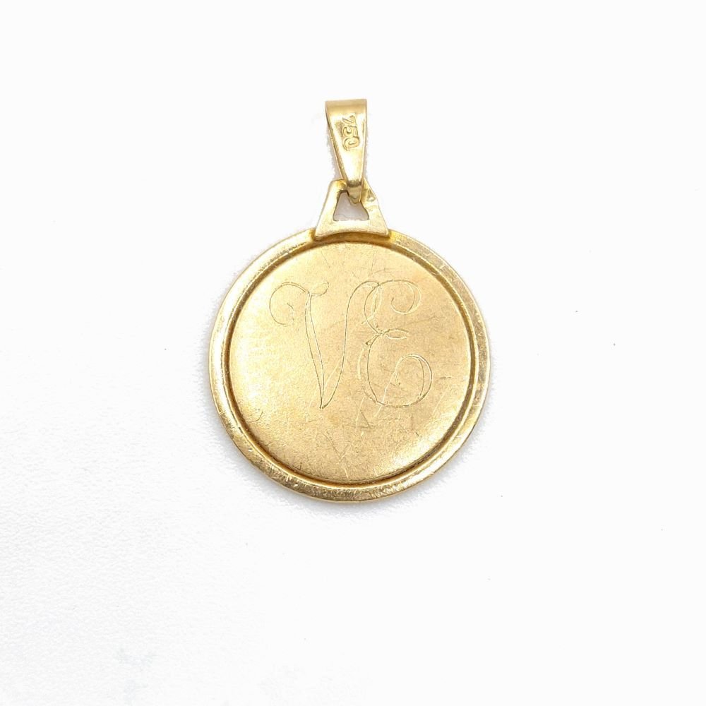 Médaille du signe du Zodiaque "Cancer" or 18k - Castafiore