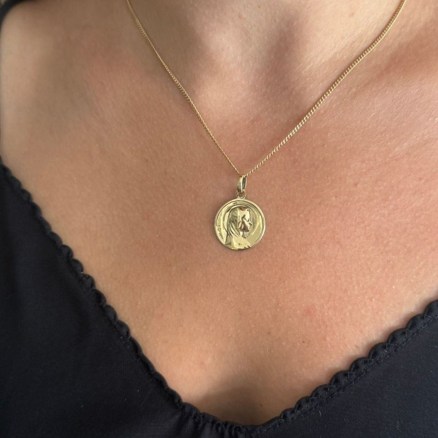 Médaille EMILE DROPSY Vierge en or jaune - Castafiore