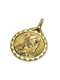 Médaille en or champagne de la vierge - Castafiore