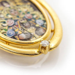 Médaille en or et émail de la Vierge Montserrat - Castafiore