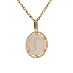 Médaille en or jaune et nacre - Castafiore