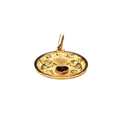 Médaille en or jaune et rubis - Castafiore