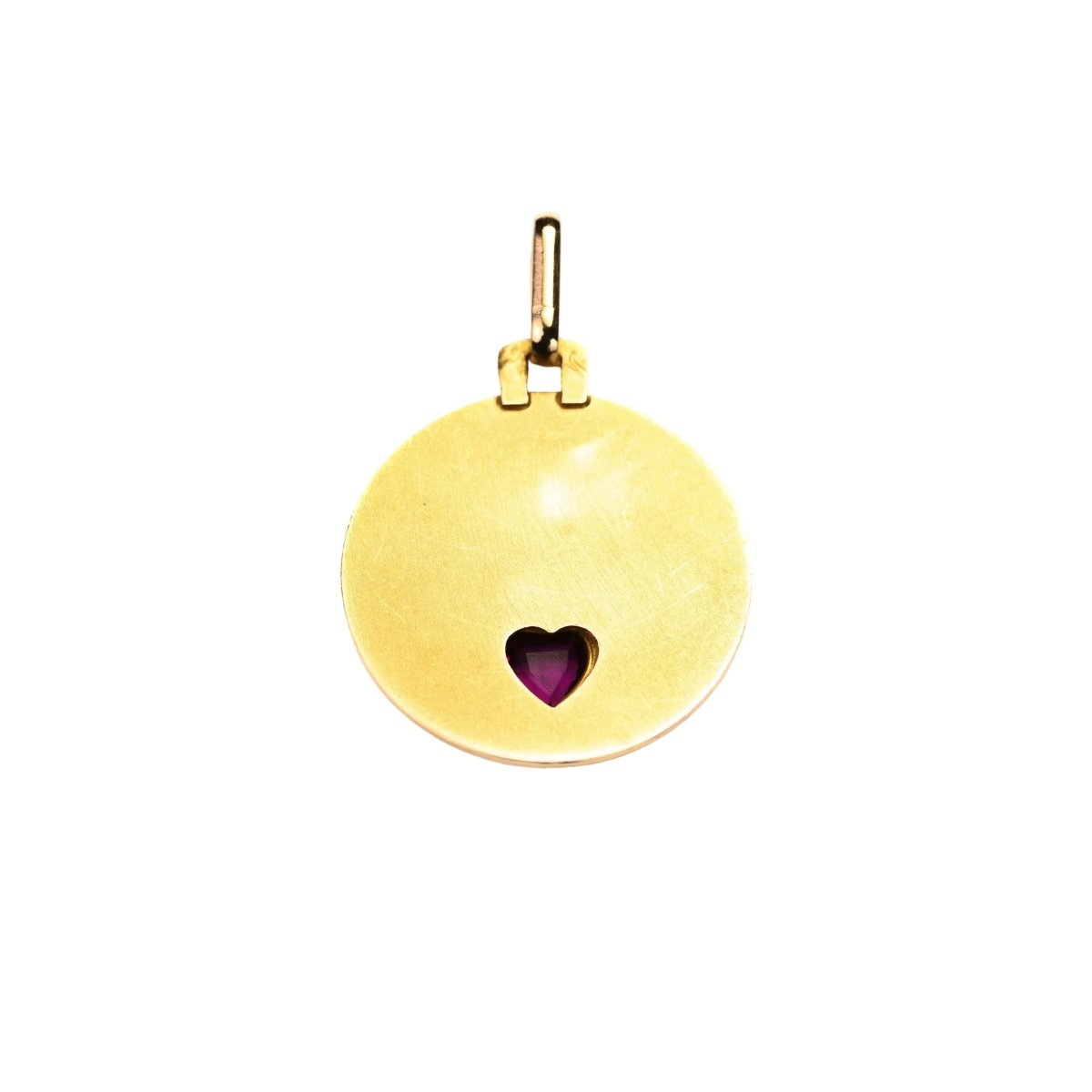 Médaille en or jaune et rubis - Castafiore