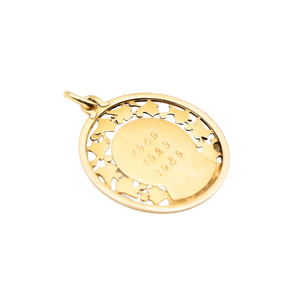 Médaille en or jaune signée Emile Dropsy - Castafiore