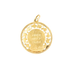 Médaille en or jaune signée Emile Dropsy - Castafiore