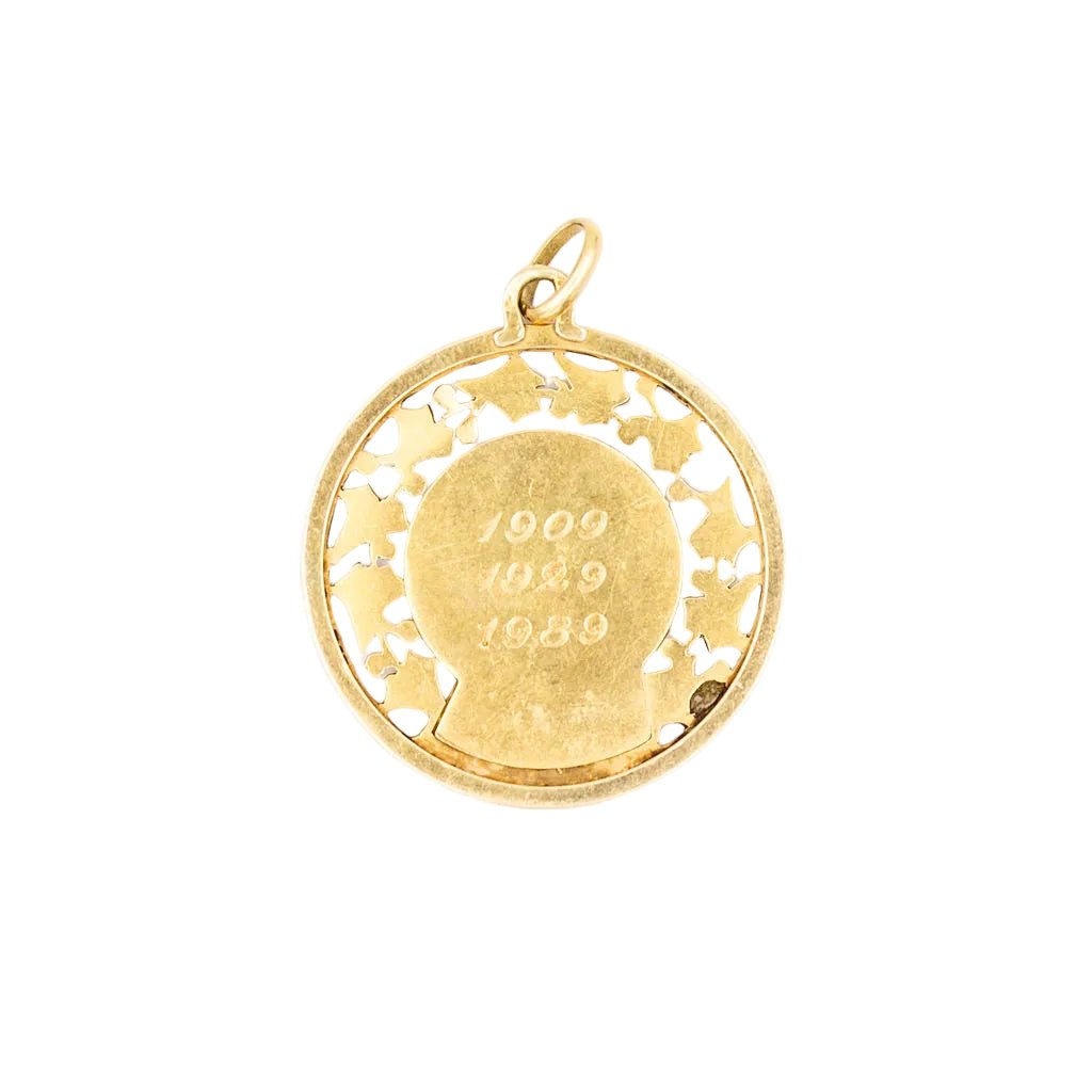 Médaille en or jaune signée Emile Dropsy - Castafiore