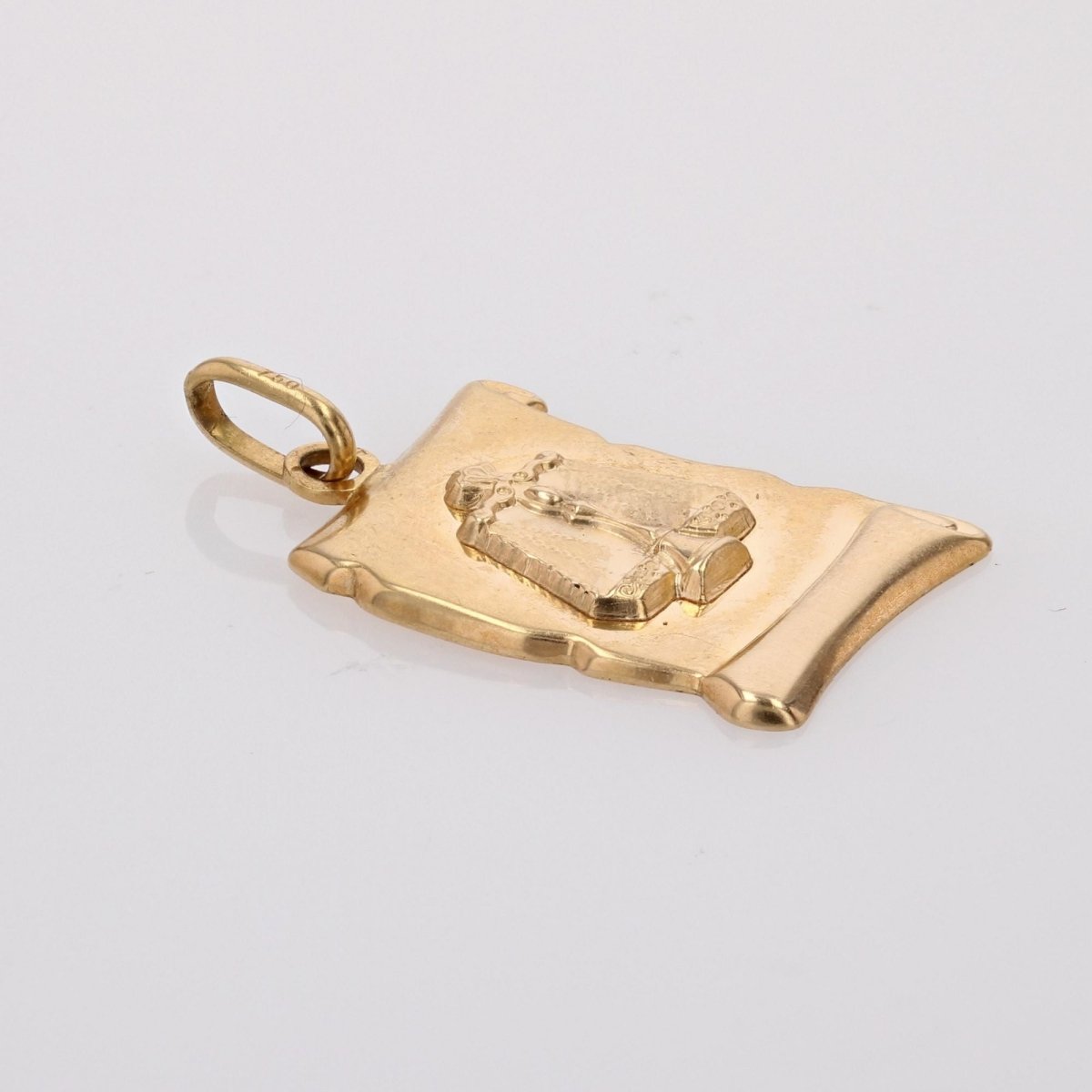 Médaille or jaune signe Balance - Castafiore