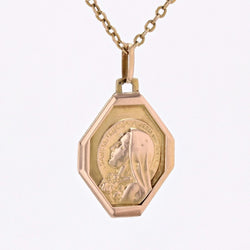 Médaille or rose Sainte Thérèse - Castafiore