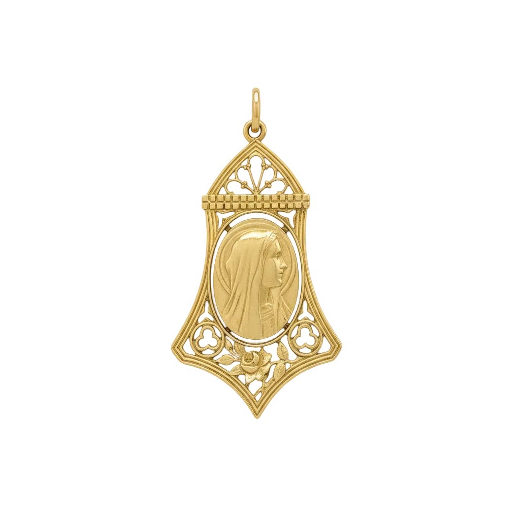 Médaille PL DASSET en or jaune - Castafiore