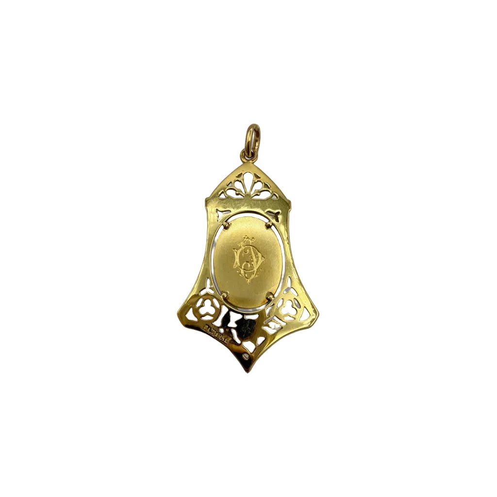 Médaille PL DASSET en or jaune - Castafiore