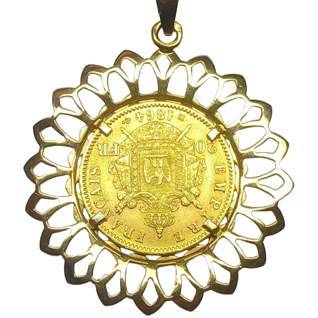 Médaille PORTE - PIÈCE Napoléon iii en or jaune - Castafiore