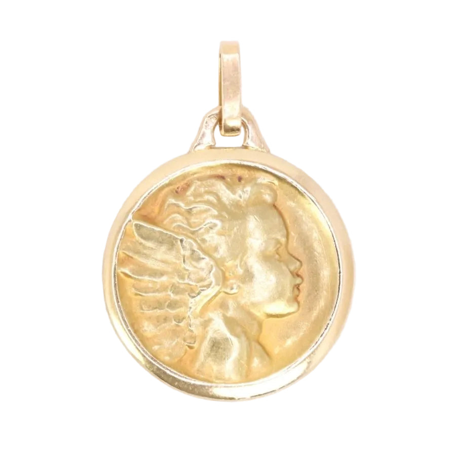 Médaille religieuse Ange or jaune - Castafiore