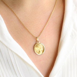 Médaille religieuse Ange or jaune - Castafiore