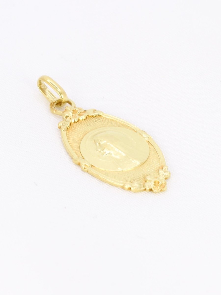Médaille religieuse Art nouveau or jaune - Castafiore
