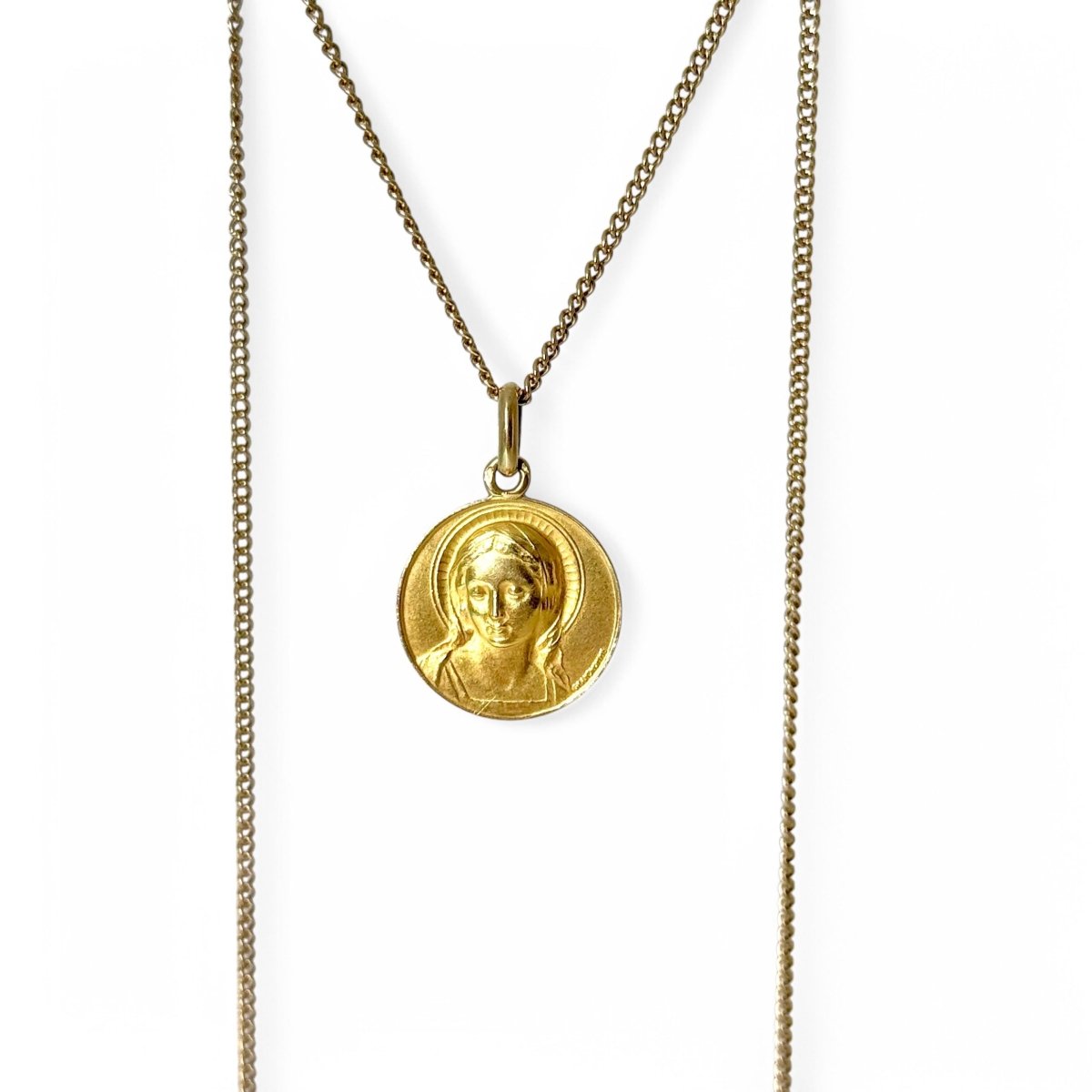 Médaille ronde Vierge Marie - Castafiore