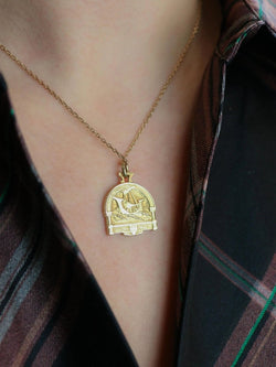 Médaille Saint - Georges terrassant le dragon or jaune - Castafiore