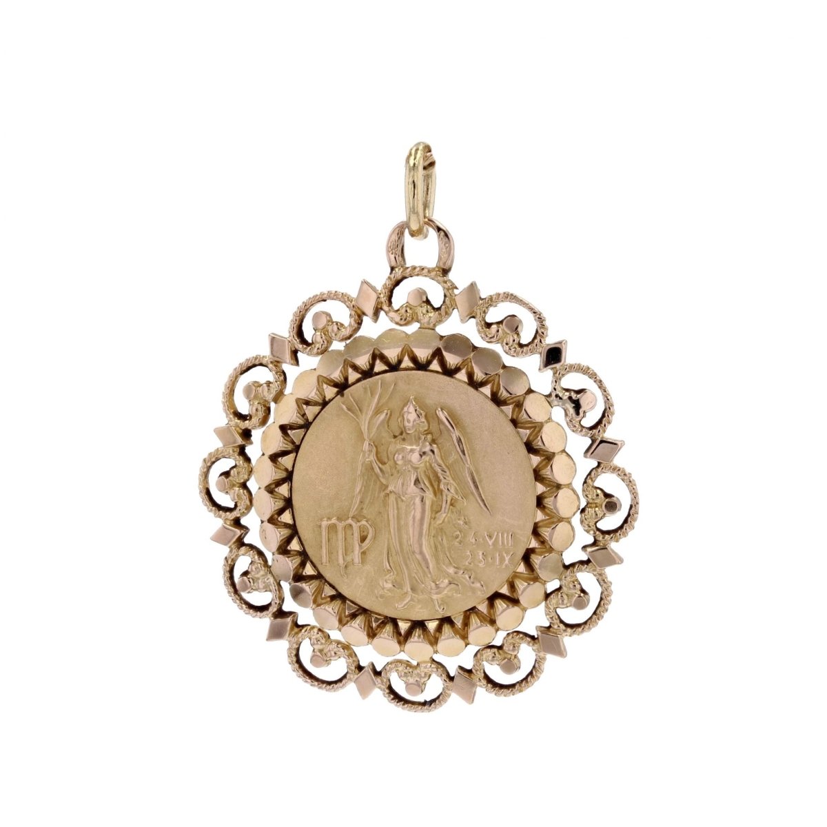 Médaille signe zodiaque Vierge - Castafiore