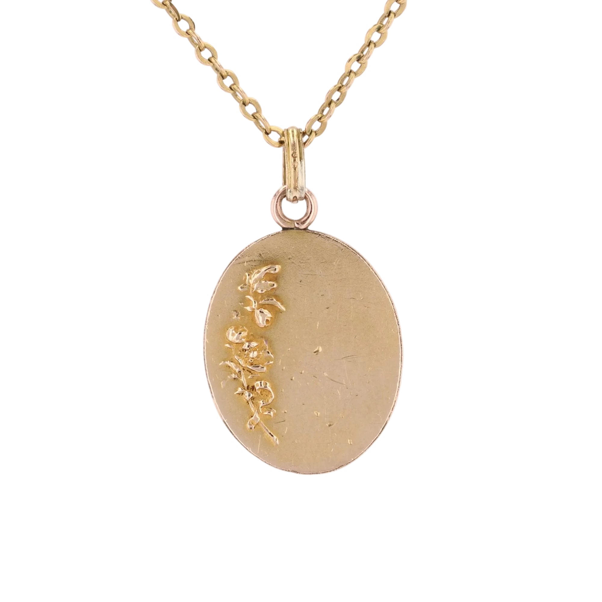 Médaille Vierge à l'Enfant signée Karo