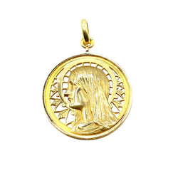 Médaille Vierge Marie des années 1940 - Sellier - or 18k - Castafiore