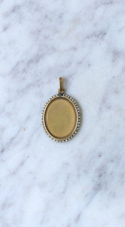 Médaille Vierge or et perles fines - Castafiore