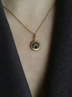 Médaille zodiaque Sagittaire or jaune rubis - Castafiore