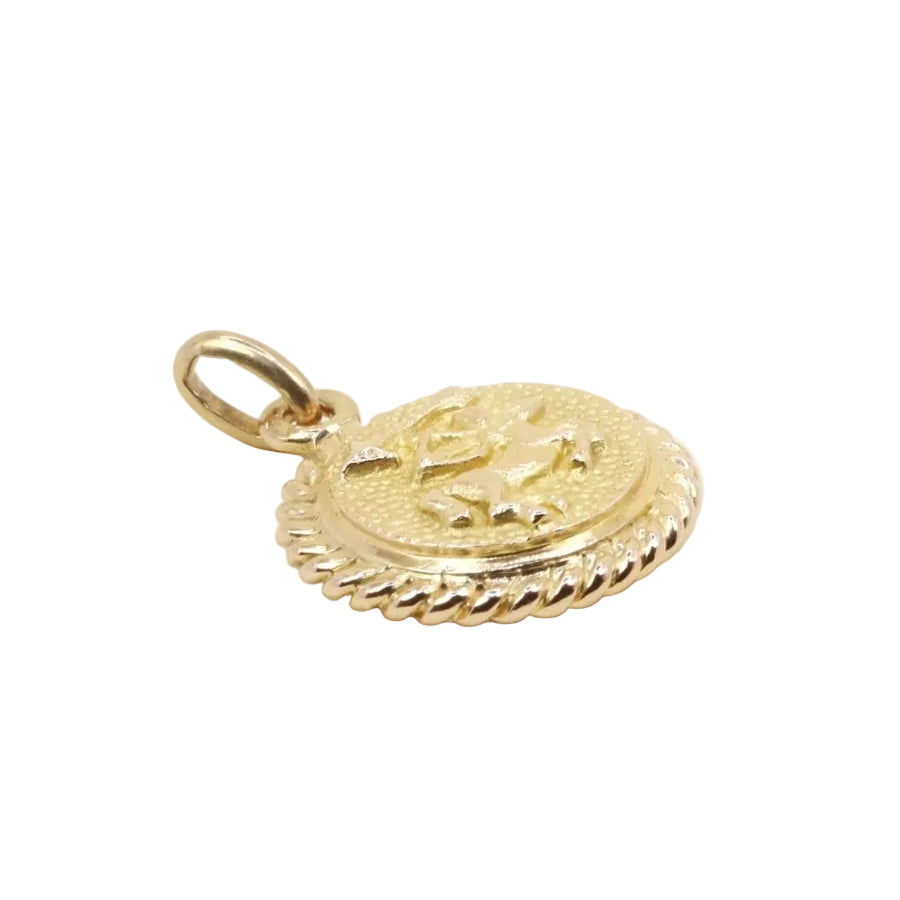 Médaille zodiaque Sagittaire or jaune rubis - Castafiore