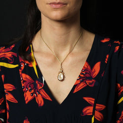 Médaillon ANCIEN Secret en or rose - Castafiore