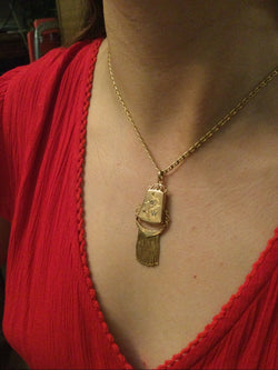 Médaillon Photo En Or Art Nouveau - Castafiore