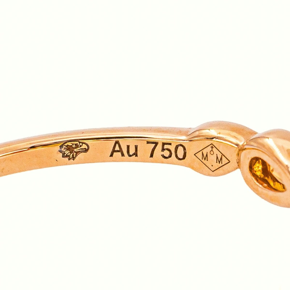 Mellerio Bague Anneau Indra Rose Or rose Saphir - Castafiore